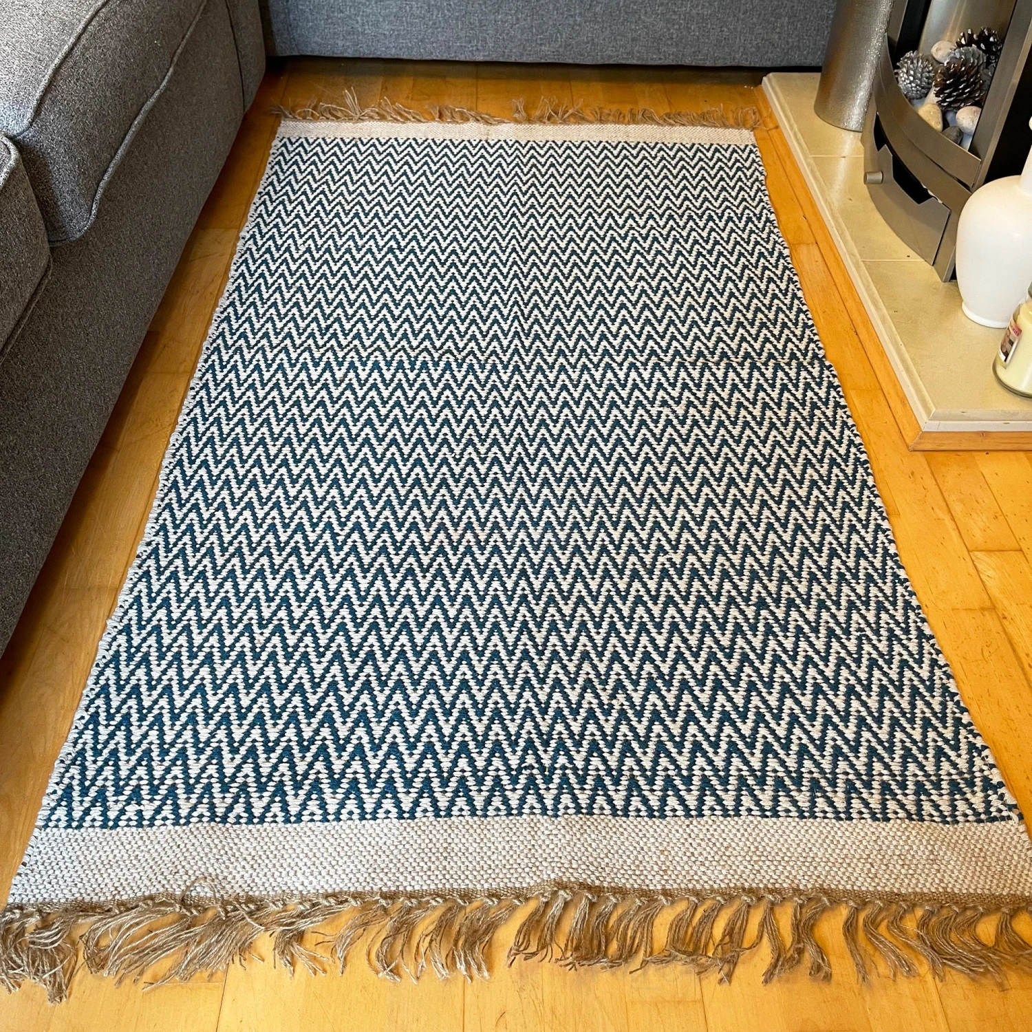 Darthome Limited Blue Geometric Living Room Rug 90x150cm 1 Darthome Limited Blue Geometric Living Room Rug 90x150cm