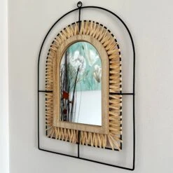 Darthome Limited Arched Rattan Mirror