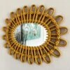 Darthome Limited Rattan Style Flower Oval Wall Mirror