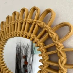 Darthome Limited Rattan Style Flower Oval Wall Mirror -Decor Garden Shop IMG E0584