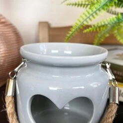Darthome Limited Grey Heart Tealight Lantern -Decor Garden Shop IMG E0606