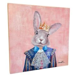 Darthome Limited Pink Royal Rabbit Canvas Wall Art 50x50cm 7 Darthome Limited Pink Royal Rabbit Canvas Wall Art 50x50cm -Decor Garden Shop IMG E0654 edited20copy