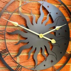 Darthome Limited Sun & Moon Silhouette Outdoor Wall Clock -Decor Garden Shop IMG E0673 81576399 8255 4661 a7dd 7bbc74ed04c5