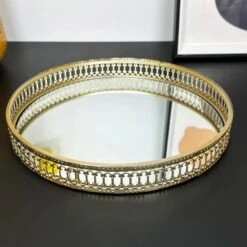 Darthome Limited Set Of 2 Gold Mirror Trays 12 Darthome Limited Set Of 2 Gold Mirror Trays -Decor Garden Shop IMG E0745
