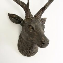 Darthome Limited Faux Brown Stags Head Wall Bust 47cm 8 Darthome Limited Faux Brown Stags Head Wall Bust 47cm -Decor Garden Shop IMG E0801