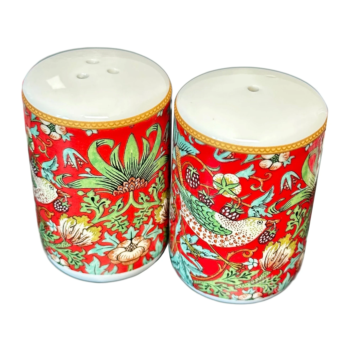 Darthome Limited Strawberry Thief Salt And Pepper Shakers 6 Darthome Limited Strawberry Thief Salt And Pepper Shakers - Image 6
