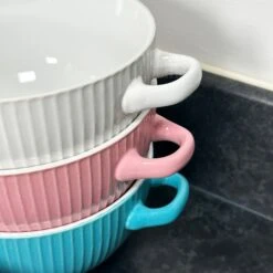 Darthome Limited Ribbed Stoneware Soup Bowls With Handles Set Of 6 21 Darthome Limited Ribbed Stoneware Soup Bowls With Handles Set Of 6 -Decor Garden Shop IMG E0879