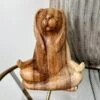 Darthome Limited Wood Lotus Pose Yoga Bunny Sculpture