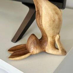 Darthome Limited Wood Shoulder Stand Yoga Bunny Sculpture -Decor Garden Shop IMG E0899