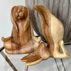 Darthome Limited Wood Lotus Pose Yoga Bunny Sculpture -Decor Garden Shop IMG E0903 b93698d0 27e5 46cf 81d6 41fc3fc46d8c