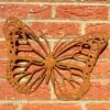 Darthome Limited Rusted Metal Butterfly Sihouette Garden Wall Art