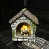 Darthome Limited Dog In Kennel Solar Garden Ornament