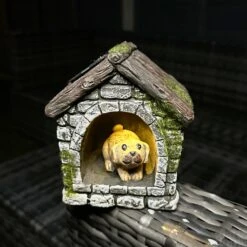 Darthome Limited Dog In Kennel Solar Garden Ornament