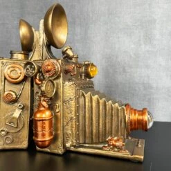 Darthome Limited Camera Steampunk Bookends Set -Decor Garden Shop IMG E0957