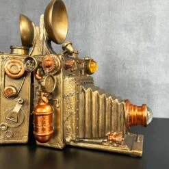 Darthome Limited Camera Steampunk Bookends Set -Decor Garden Shop IMG E0958