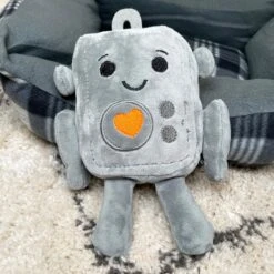 Darthome Limited Grey Robot Soft Squeaky Dog Toy