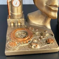 Darthome Limited Steampunk Head Bookends Set 11 Darthome Limited Steampunk Head Bookends Set -Decor Garden Shop IMG E0969