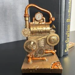 Darthome Limited Gold Steampunk Bookends Set 10 Darthome Limited Gold Steampunk Bookends Set -Decor Garden Shop IMG E0982