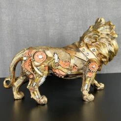 Darthome Limited Gold Steampunk Lion Ornament 32x20x10cm 14 Darthome Limited Gold Steampunk Lion Ornament 32x20x10cm -Decor Garden Shop IMG E0999 1