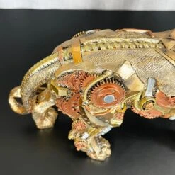 Darthome Limited Gold Steampunk Lion Ornament 32x20x10cm 16 Darthome Limited Gold Steampunk Lion Ornament 32x20x10cm -Decor Garden Shop IMG E1002 1