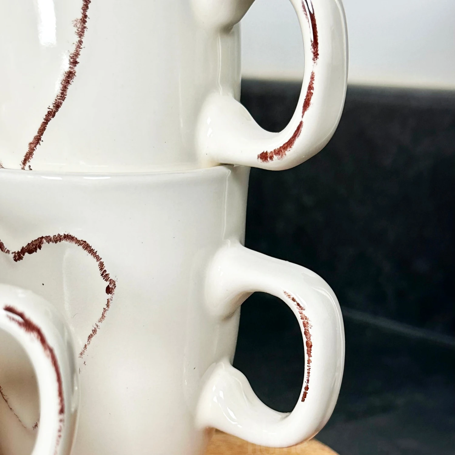 Darthome Limited Set Of 6 White Love Heart Espresso Cups 6 Darthome Limited Set Of 6 White Love Heart Espresso Cups - Image 6