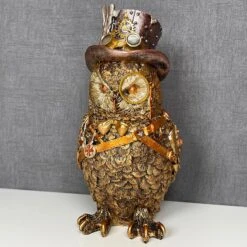 Darthome Limited Gold Cogsmith Owl Steampunk Ornament