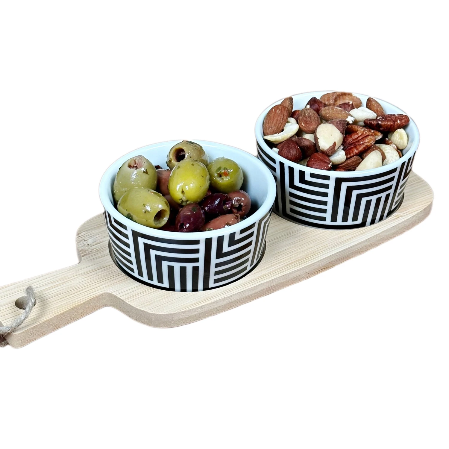 Darthome Limited 3pc Monochrome Geometric Serving Dish Set 6 Darthome Limited 3pc Monochrome Geometric Serving Dish Set - Image 6