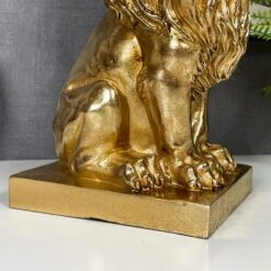 Darthome Limited Gold Royal Lion Statue 13x26x16cm 9 Darthome Limited Gold Royal Lion Statue 13x26x16cm -Decor Garden Shop IMG E1088 1