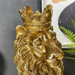 Darthome Limited Gold Royal Lion Statue 13x26x16cm 10 Darthome Limited Gold Royal Lion Statue 13x26x16cm -Decor Garden Shop IMG E1089 1