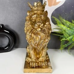 Darthome Limited Gold Royal Lion Statue 13x26x16cm 11 Darthome Limited Gold Royal Lion Statue 13x26x16cm -Decor Garden Shop IMG E1090 1