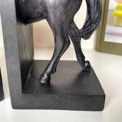Darthome Limited Large Black Horse Bookends Set -Decor Garden Shop IMG E1197