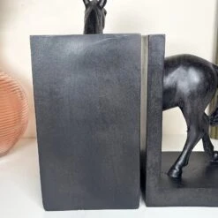 Darthome Limited Large Black Horse Bookends Set -Decor Garden Shop IMG E1198