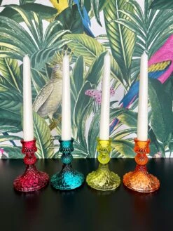 Darthome Limited Eclectic Jewel Glass Candlestick Holders Set Of 4 7 Darthome Limited Eclectic Jewel Glass Candlestick Holders Set Of 4 -Decor Garden Shop IMG E1227 edited57