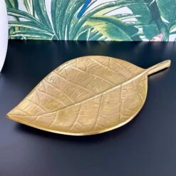 Darthome Limited Gold Metal Leaf Decorative Plate