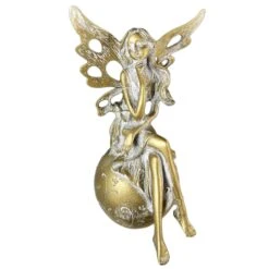 Darthome Limited Gold Fairy On Ball Ornament -Decor Garden Shop IMG E1256copy