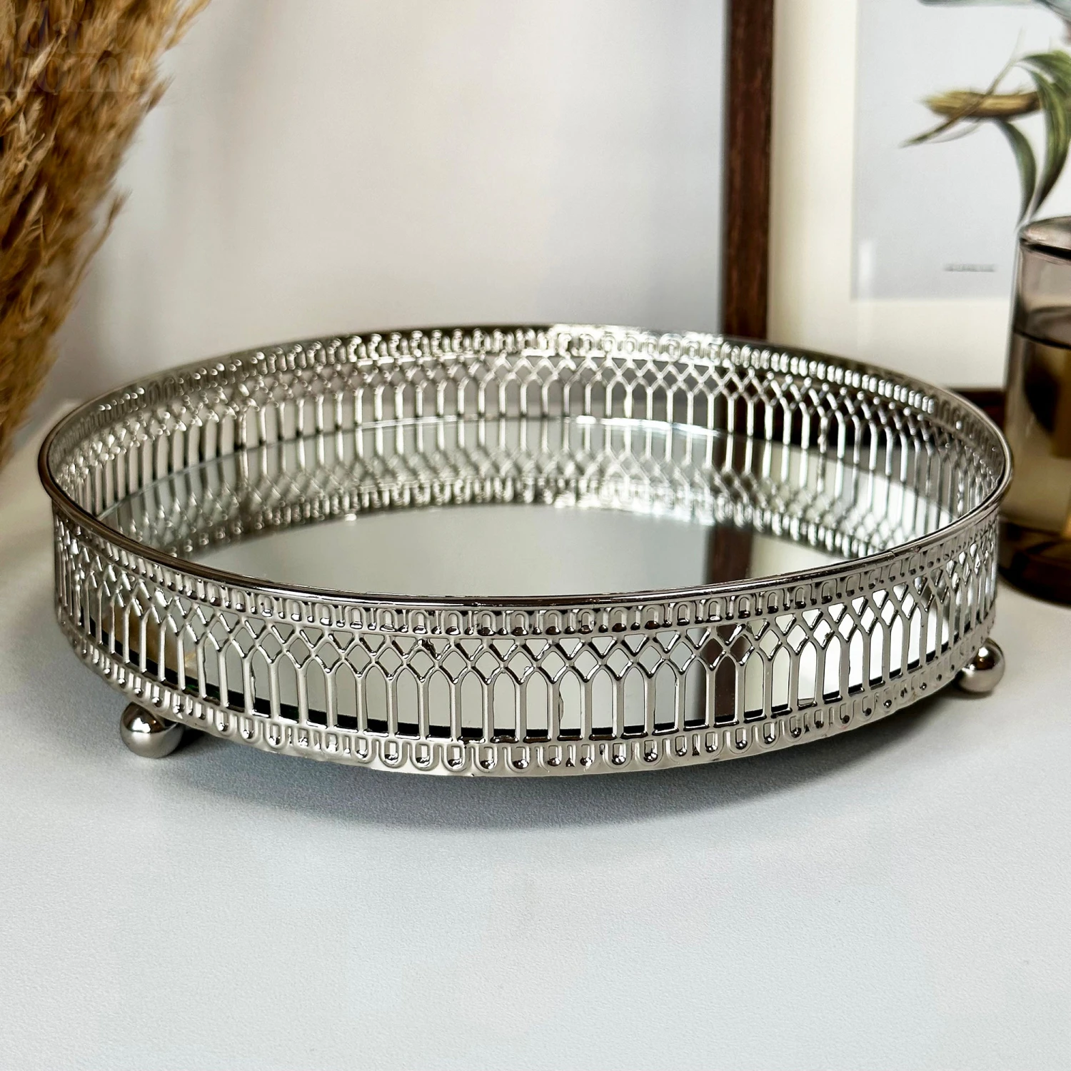 Darthome Limited Silver Mirror Candle Plate 4 Darthome Limited Silver Mirror Candle Plate - Image 4