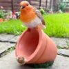 Darthome Limited Robin On Plant Pot Bird Feeder