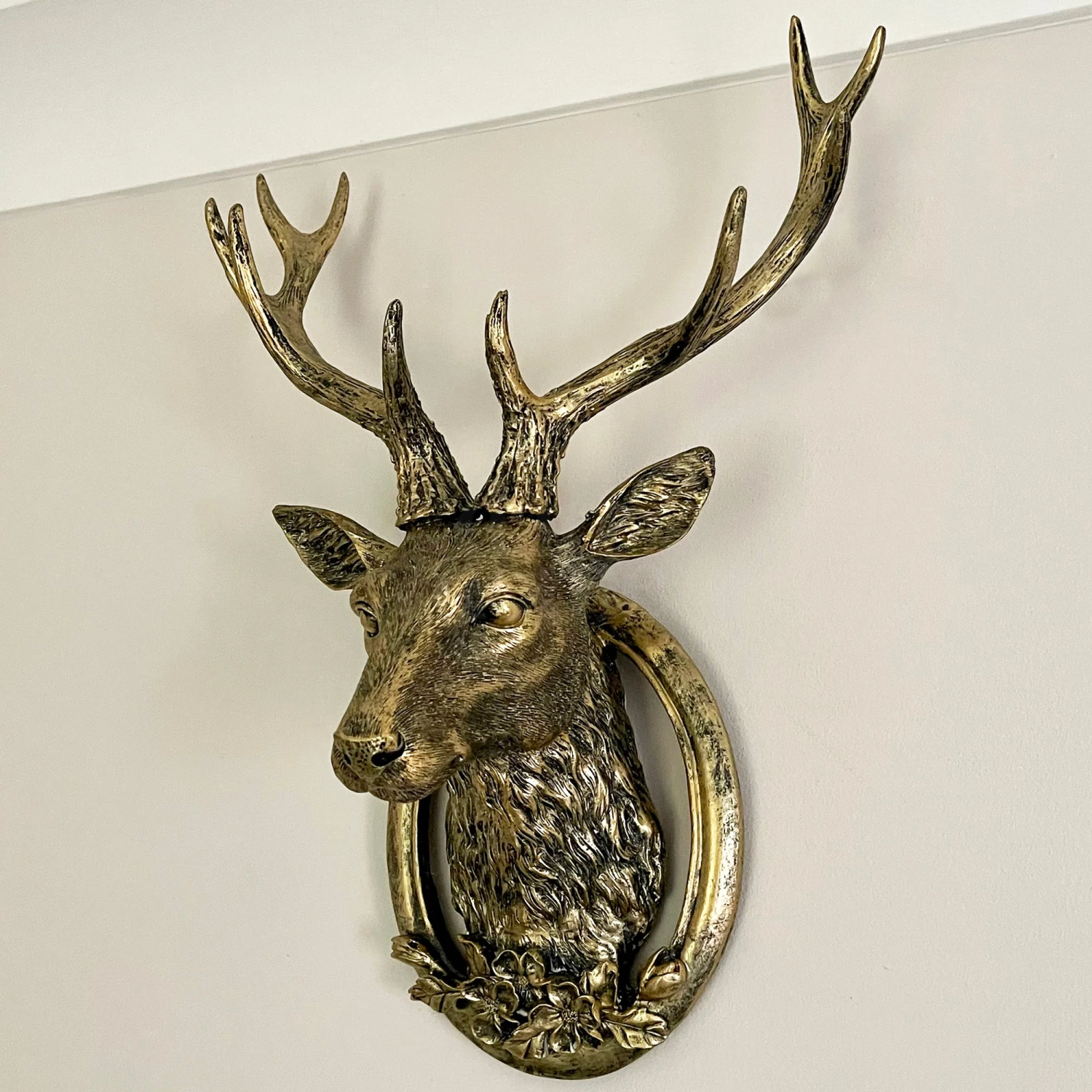 Darthome Limited Antique Gold Stag Wall Head Large 1 Darthome Limited Antique Gold Stag Wall Head Large