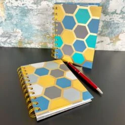 Darthome Limited Pack Of 2 Geometric A6 Notebooks