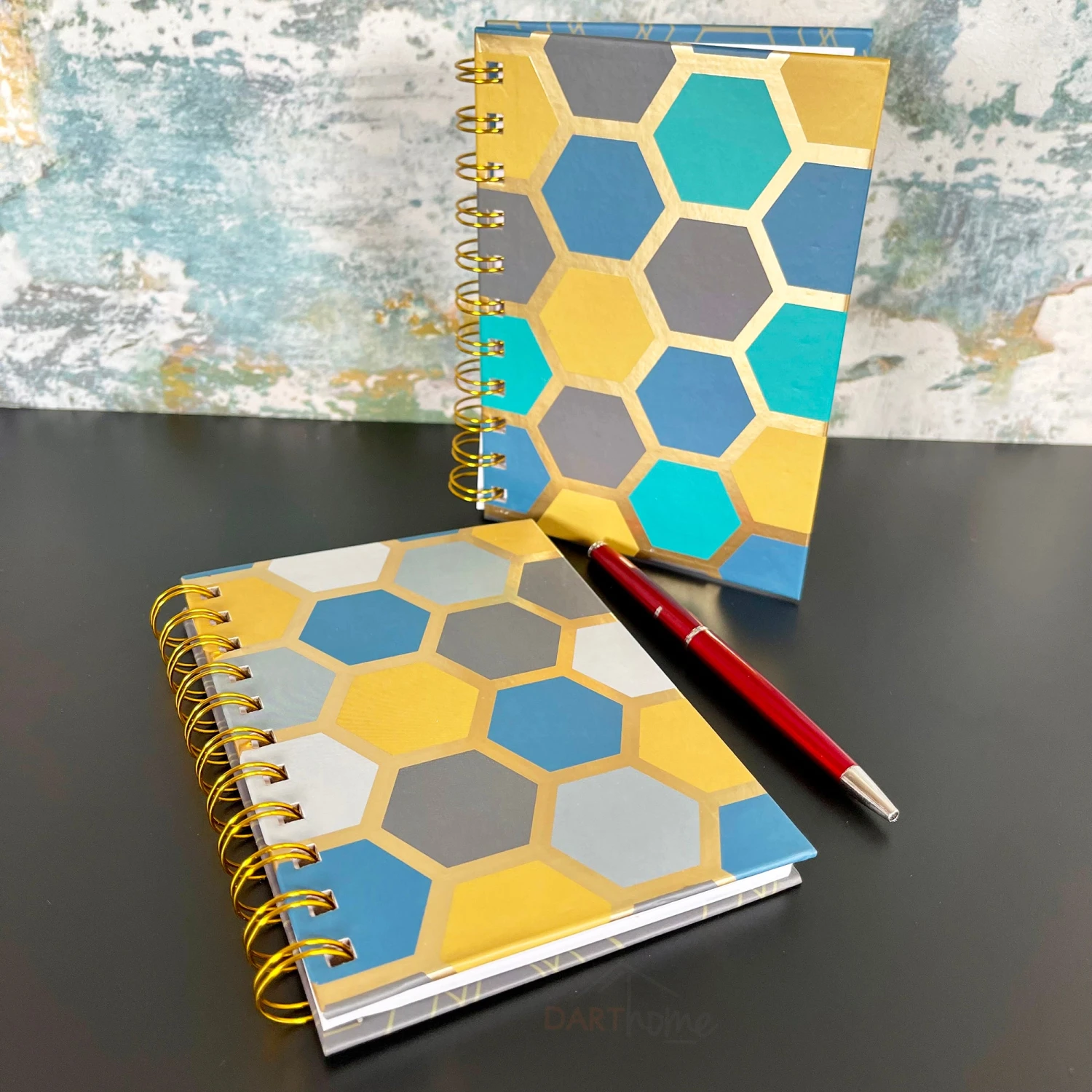 Darthome Limited Pack Of 2 Geometric A6 Notebooks 1 Darthome Limited Pack Of 2 Geometric A6 Notebooks