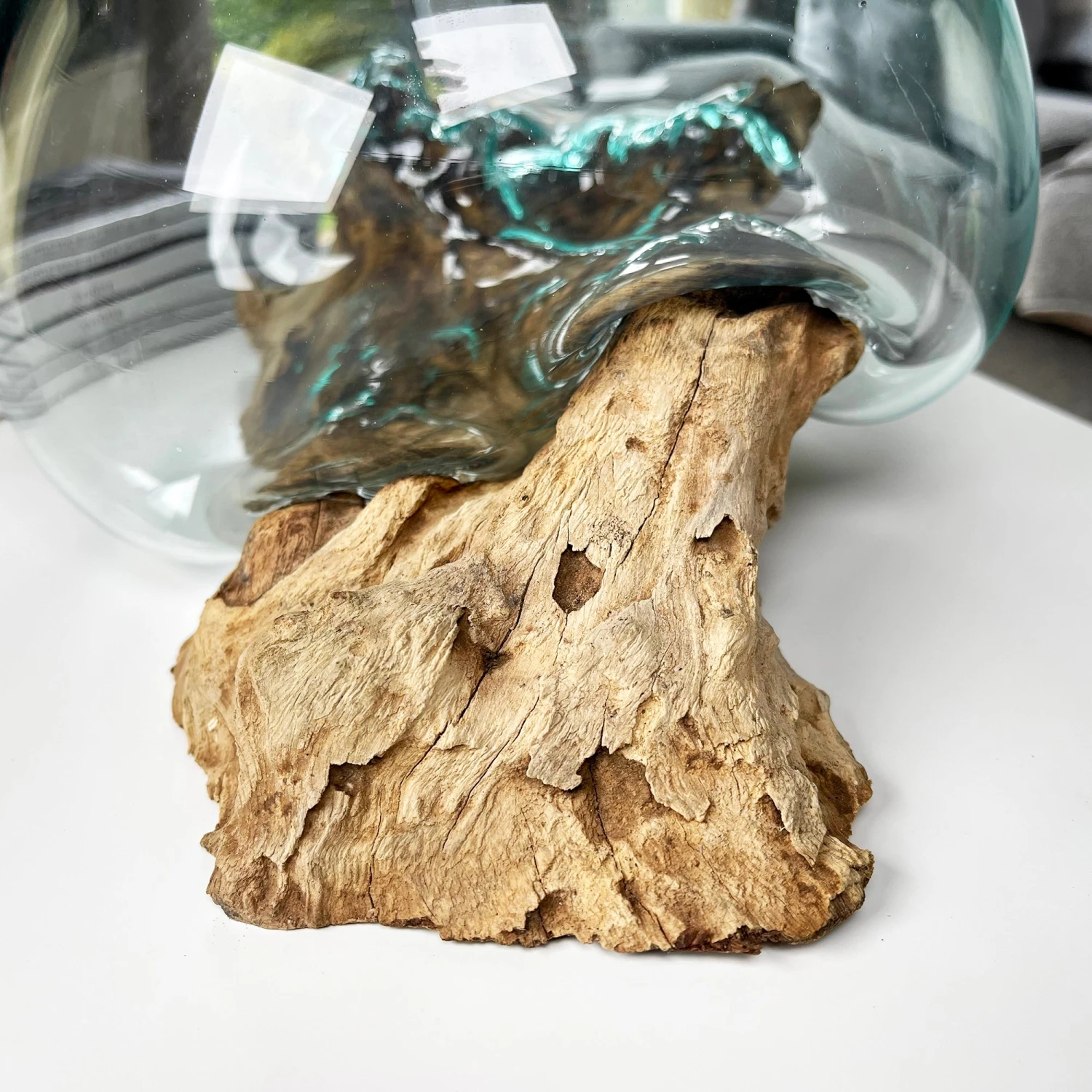 Darthome Limited Molten 20cm Fruit Bowl On Teak Root Stand 2 Darthome Limited Molten 20cm Fruit Bowl On Teak Root Stand - Image 2