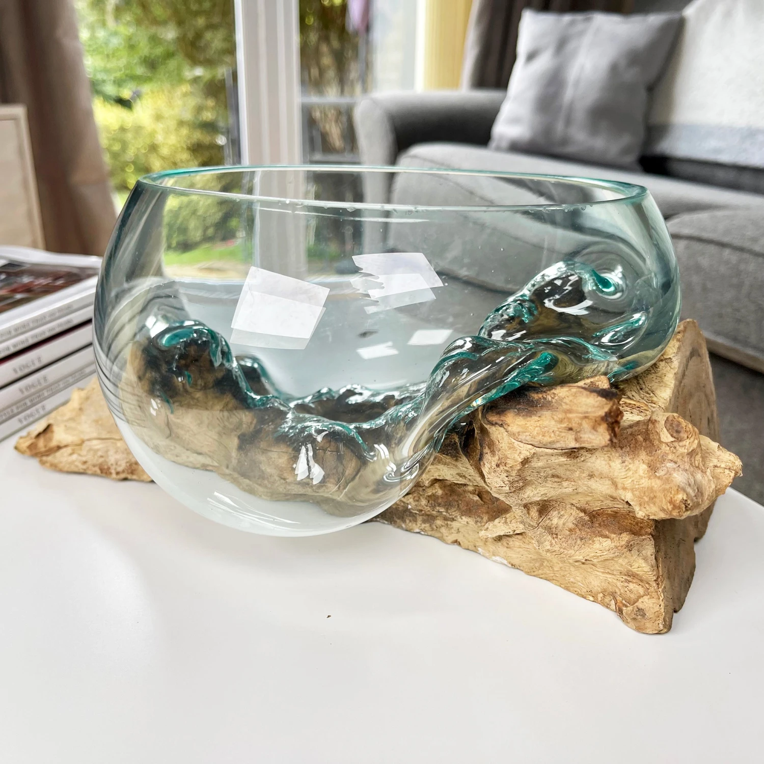 Darthome Limited Molten 20cm Fruit Bowl On Teak Root Stand 6 Darthome Limited Molten 20cm Fruit Bowl On Teak Root Stand - Image 6