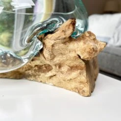 Darthome Limited Molten 20cm Fruit Bowl On Teak Root Stand 17 Darthome Limited Molten 20cm Fruit Bowl On Teak Root Stand -Decor Garden Shop IMG E1411