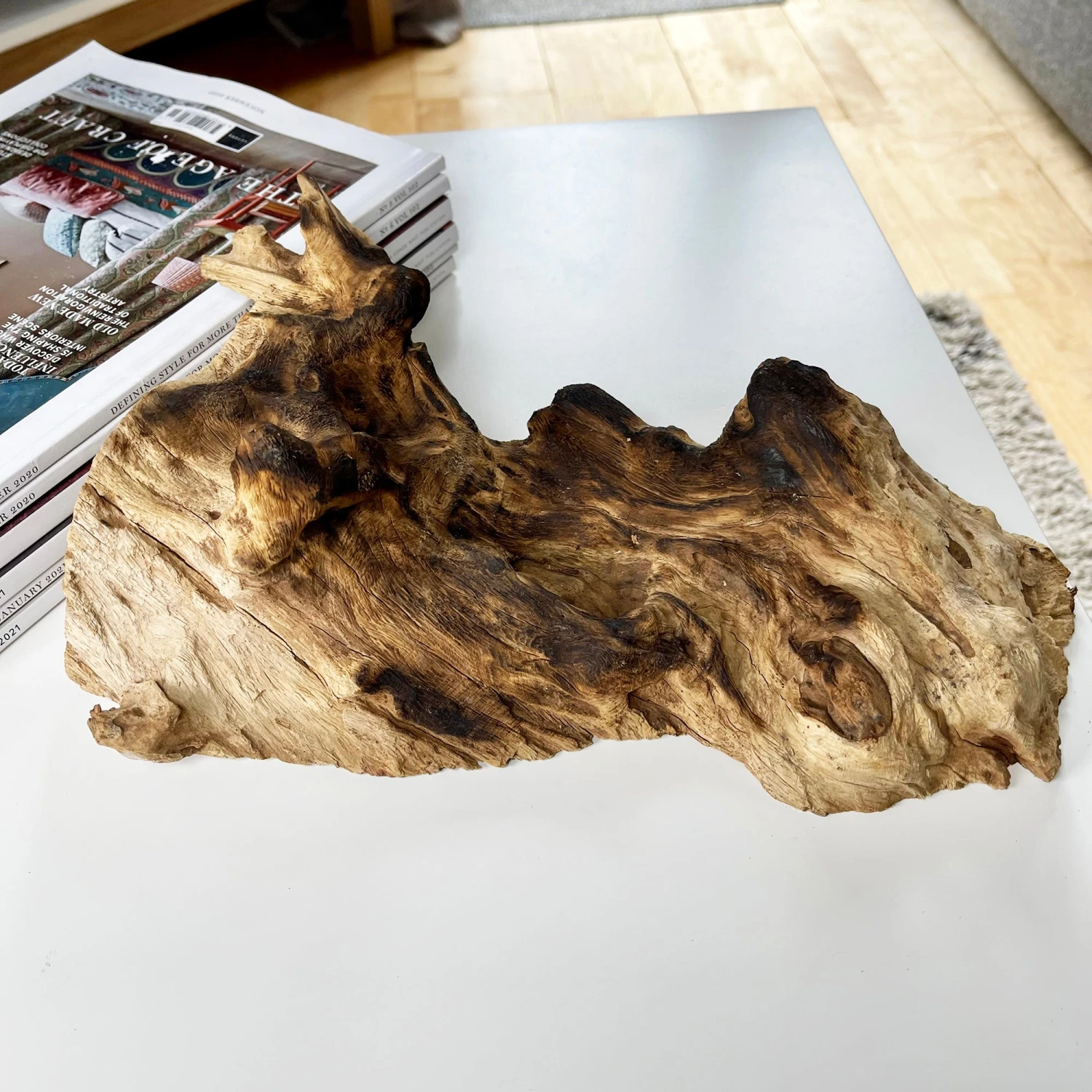 Darthome Limited Molten 20cm Fruit Bowl On Teak Root Stand 11 Darthome Limited Molten 20cm Fruit Bowl On Teak Root Stand - Image 11