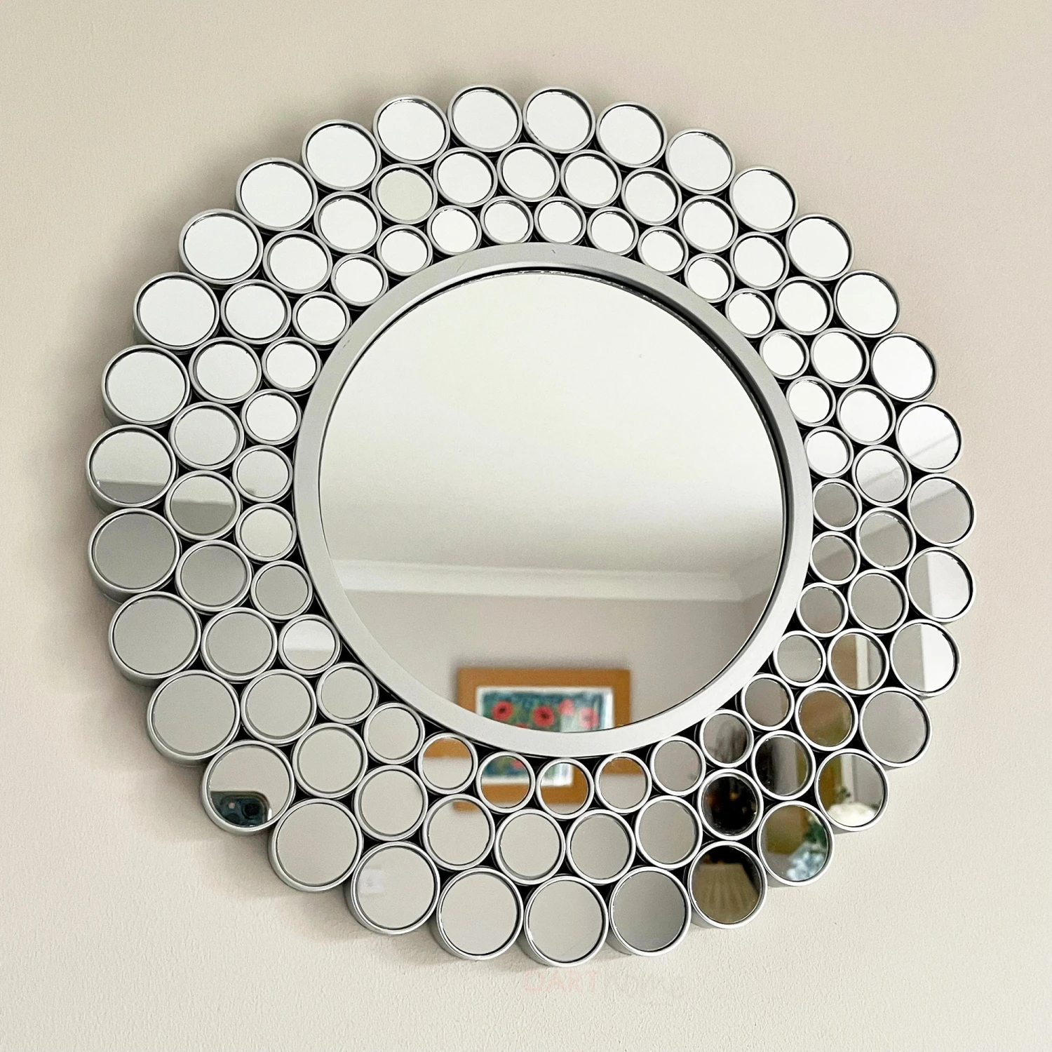 Darthome Limited Silver Round Bubble Wall Mirror 1 Darthome Limited Silver Round Bubble Wall Mirror