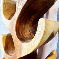 Darthome Limited Teak Wood 8 Bottle Wine Rack -Decor Garden Shop IMG E1478