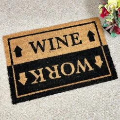 Darthome Limited Wine Work Coir Doormat