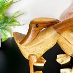 Darthome Limited Rustic Wood Hugging Ducks Ornament 6 Darthome Limited Rustic Wood Hugging Ducks Ornament -Decor Garden Shop IMG E1511