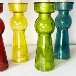Darthome Limited Set Of 4 Coloured Bubble Candlestick Holders -Decor Garden Shop IMG E1514