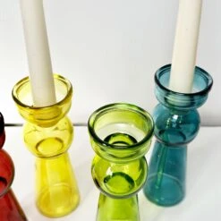 Darthome Limited Set Of 4 Coloured Bubble Candlestick Holders -Decor Garden Shop IMG E1520